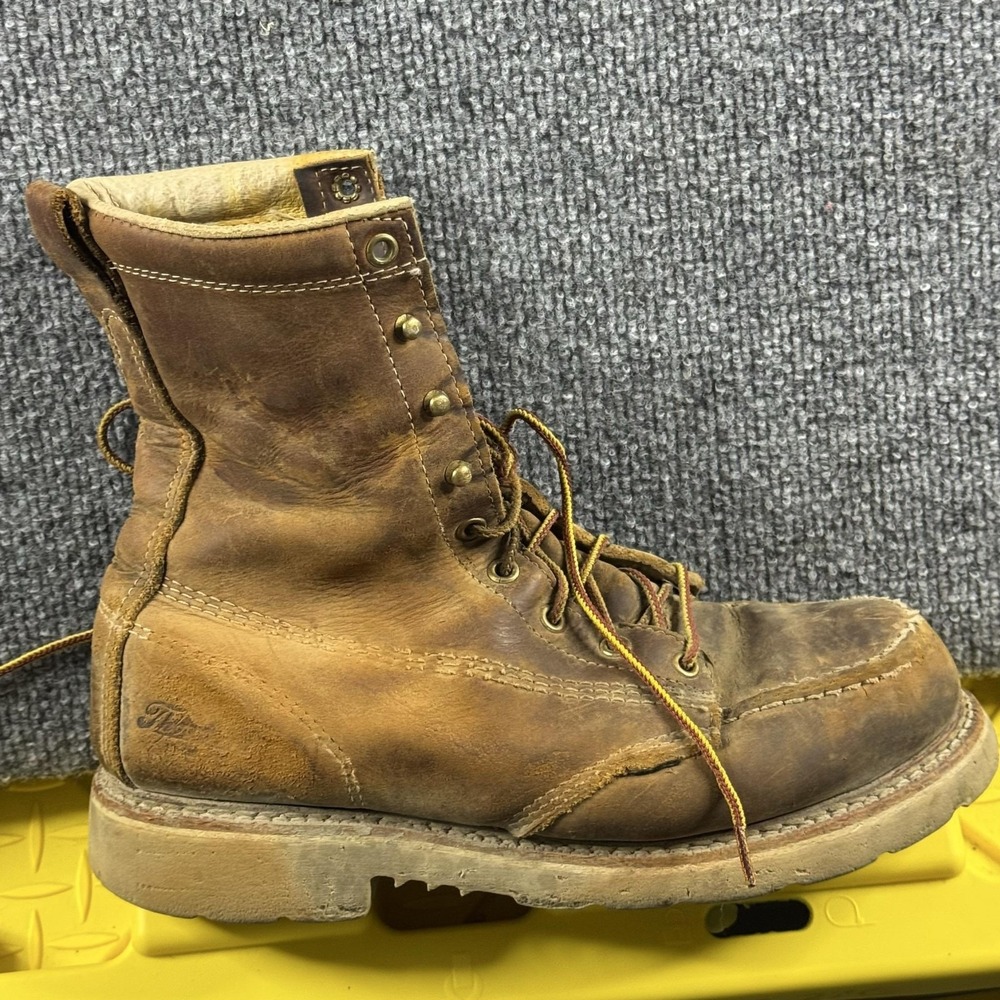 Thorogood Crazy Horse Work Boots Mens Size 8 Brown Leather 804-4378+ Made USA